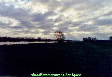 Abendd�mmerung an der Spree